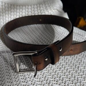 Men's Brown Leather Belt